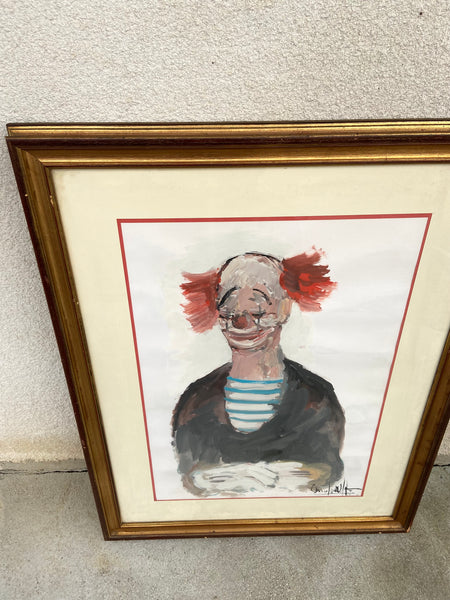 LIŪDNO KLOUNO PORTRETAS