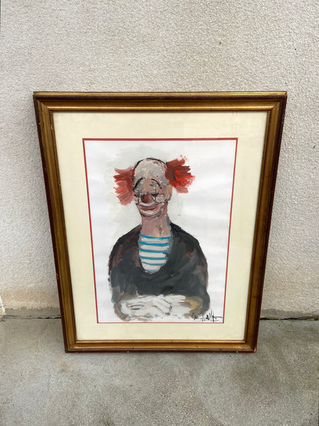 LIŪDNO KLOUNO PORTRETAS