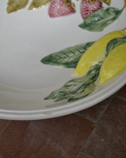Itališko stiliaus rankų darbo vaisių dubuo