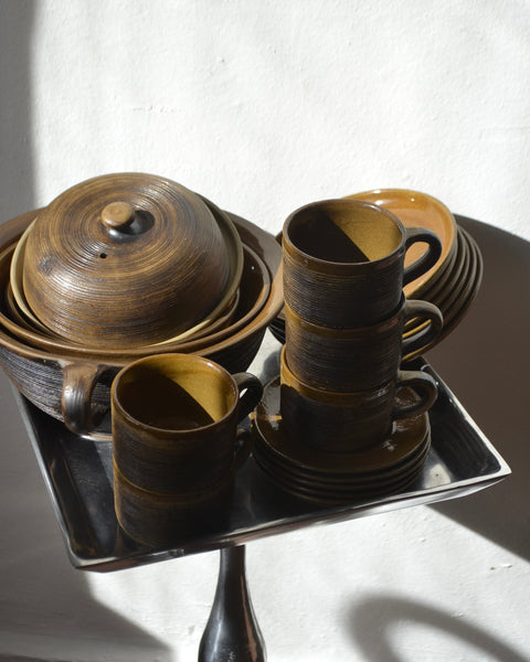 Vintažinis studijinės keramikos servizas J. Graf Stoob 1970 m.