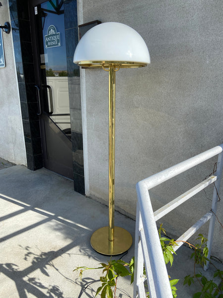 GOLDEN FLOOR LAMP BY GLASHÜTTE LIMBURG, 1960S