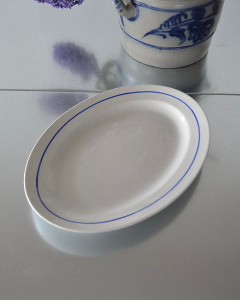 SERVIRAVIMO LĖKŠTĖ SU MĖLYNA JUOSTELE