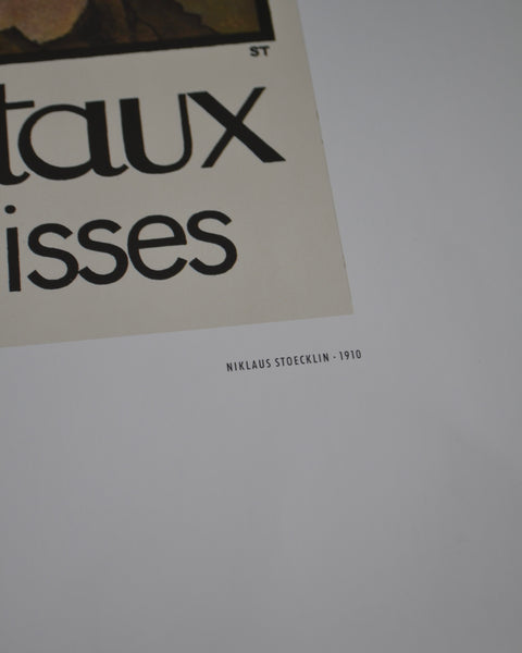 „Autocars Postaux dans les Alpes Suisses“ reprodukcija