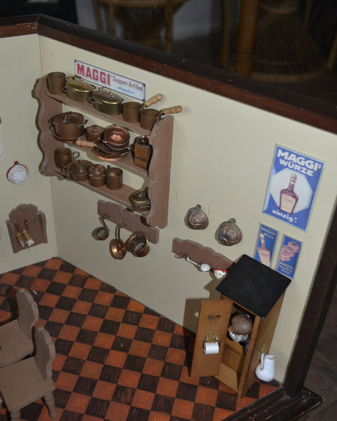 Vintažinė „Maggi“ lėlių virtuvėlė (Puppenküche)