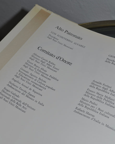 Vintažinis meno albumas „Siqueiros: David Alfaro Siqueiros e il muralismo messicano“ (1976 m.)