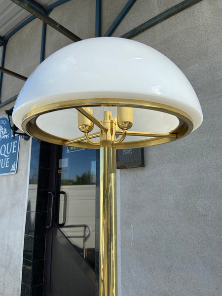 GOLDEN FLOOR LAMP BY GLASHÜTTE LIMBURG, 1960S