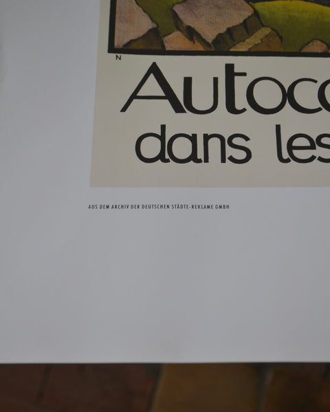 „Autocars Postaux dans les Alpes Suisses“ reprodukcija