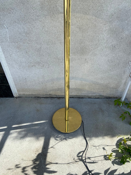 GOLDEN FLOOR LAMP BY GLASHÜTTE LIMBURG, 1960S