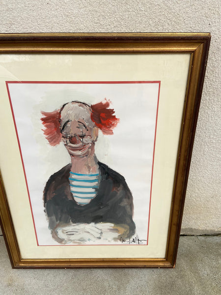 LIŪDNO KLOUNO PORTRETAS