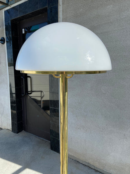 GOLDEN FLOOR LAMP BY GLASHÜTTE LIMBURG, 1960S