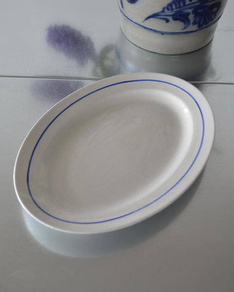 SERVIRAVIMO LĖKŠTĖ SU MĖLYNA JUOSTELE