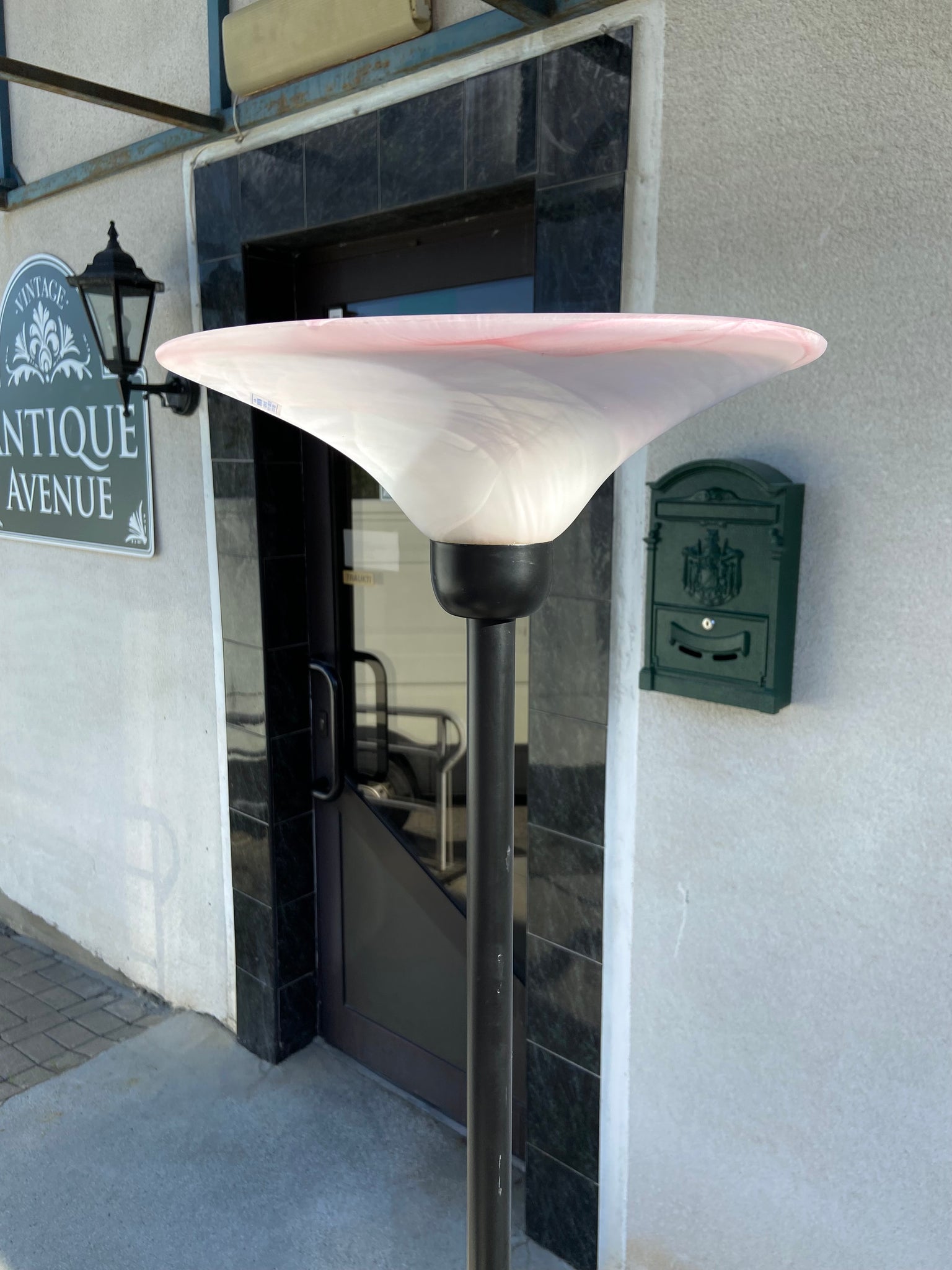 GRINDINIS ŠVIESTUVAS SU MURANO STIKLU